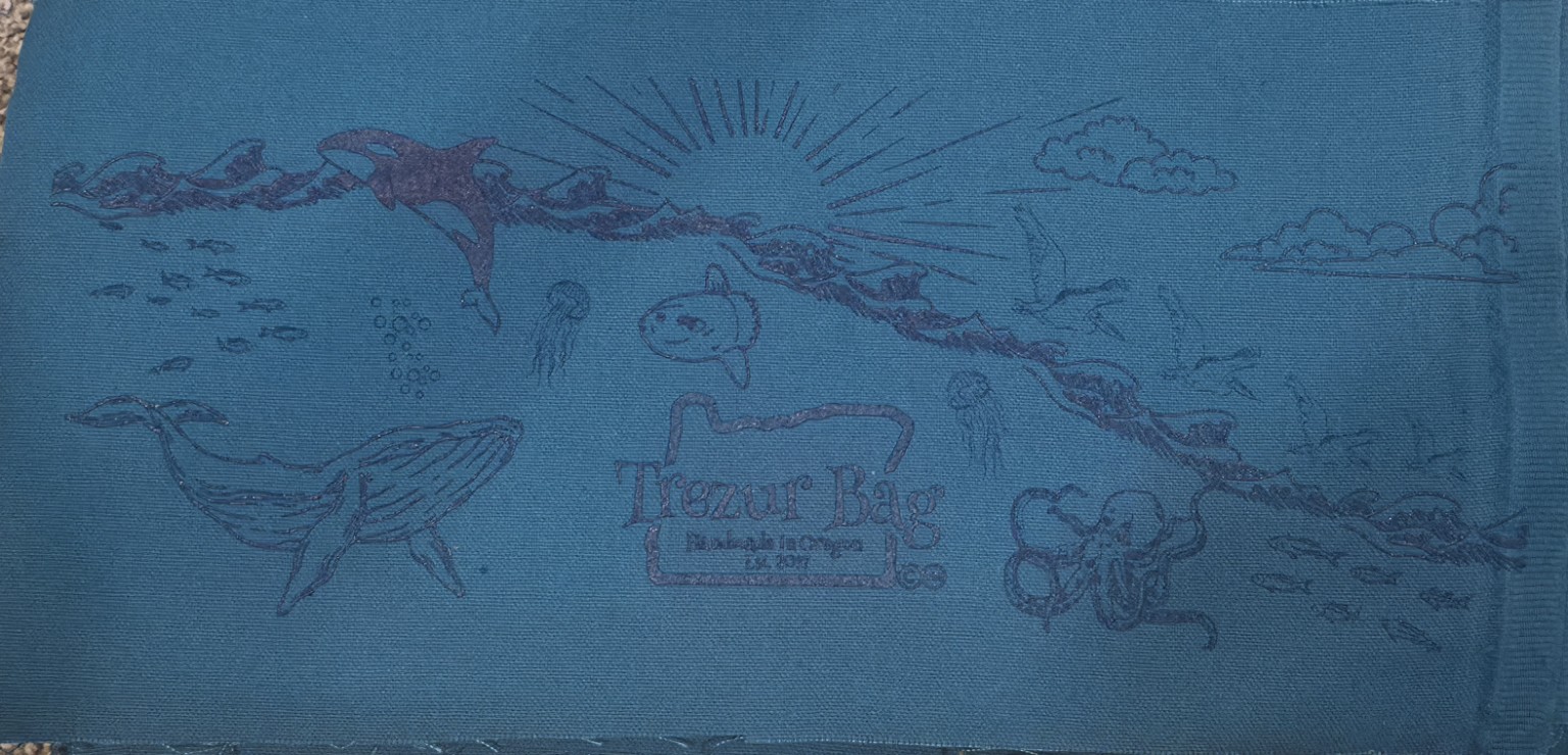 2026 Teal Trezur Bag artwork